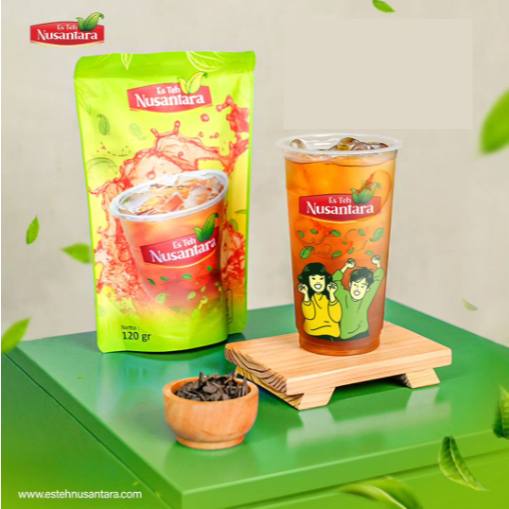 Daun teh kering siap seduh